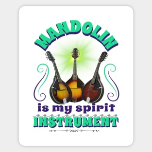 Musical instruments  are my spirit, mandolin. Sticker